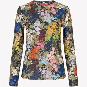 STINE GOYA Multicolor Floral Long Sleeve Blouse “Jungle Bloom” xs/s NWT
